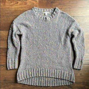 Seven7 Gray Speckled Sweater | Cozy Sweater | Fall Sweater